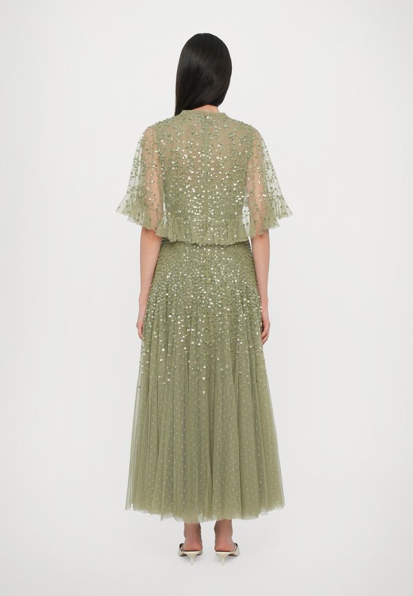 DAPPLED SEQUIN CAPE ANKLE GOWN - Occasion wear - fern2