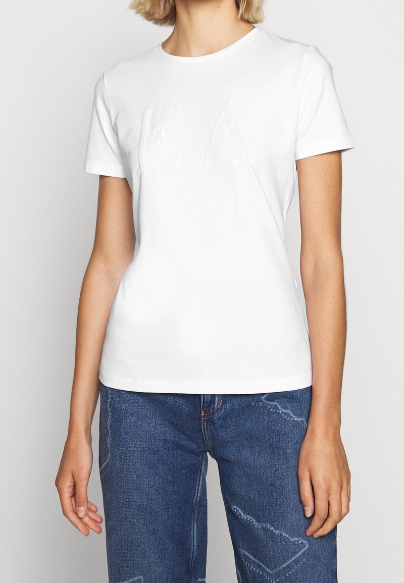 Emporio Armani Triko s potiskem - white