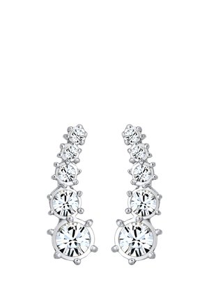 SPARKLING BASIC - MIT KRISTALLEN VON SWAROVSKI® - Pendientes - silver coloured