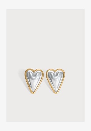 Avgvst, BUMPER HEART - Σκουλαρίκια - silver-coloured
