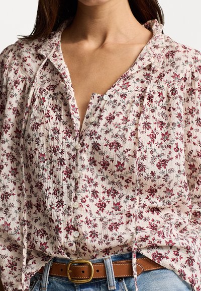 Polo Ralph Lauren FLORAL COTTON GAUZE BLOUSE - Blouse - rose garden