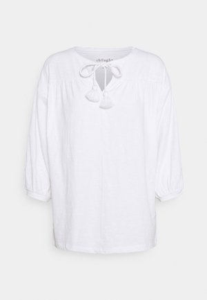 BLOUSE - Top s dlouhým rukávem - white
