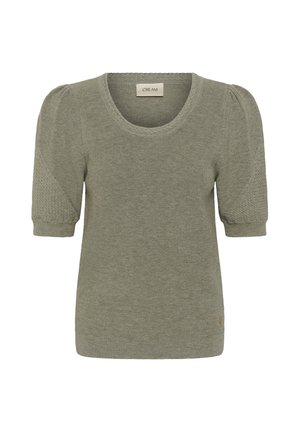 Cream, CRDELA - Basic T-shirt - mulled basil melange