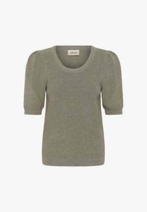 Cream, CRDELA - T-shirts basic - mulled basil melange