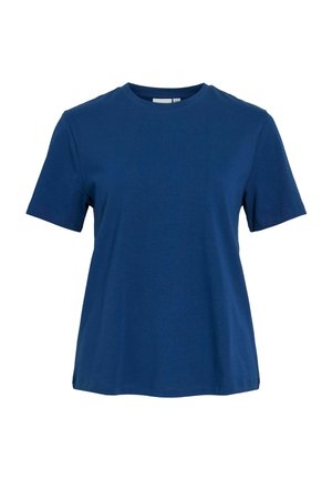 VILA, VINORA S/S T-SHIRT - NOOS - Camiseta básica - navy peony