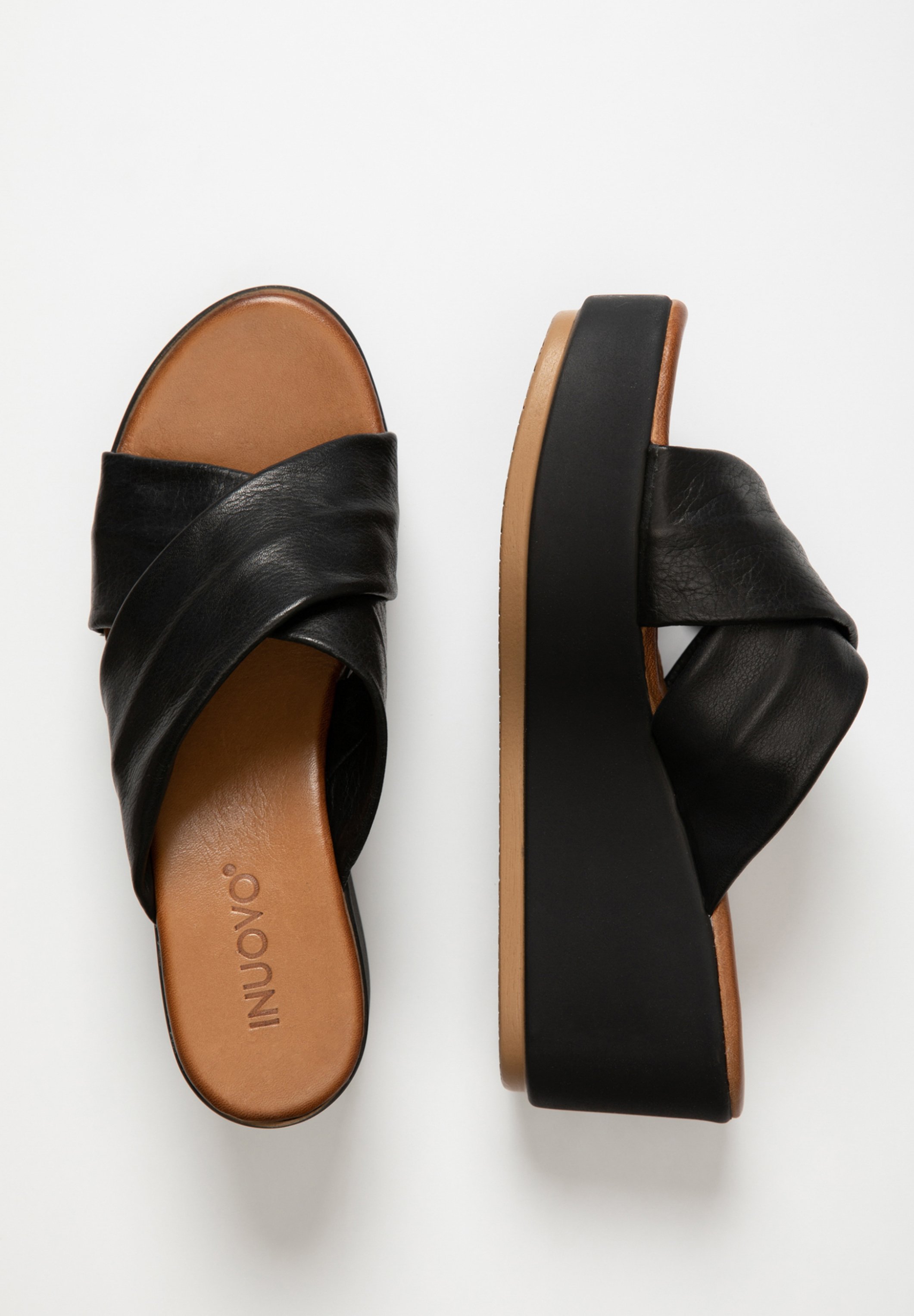 Inuovo Muiltjes met hak - black blk/zwart - Zalando.nl