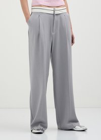 Calliope CON BANDA A CONTRASTO  - Pantaloni - grigio
