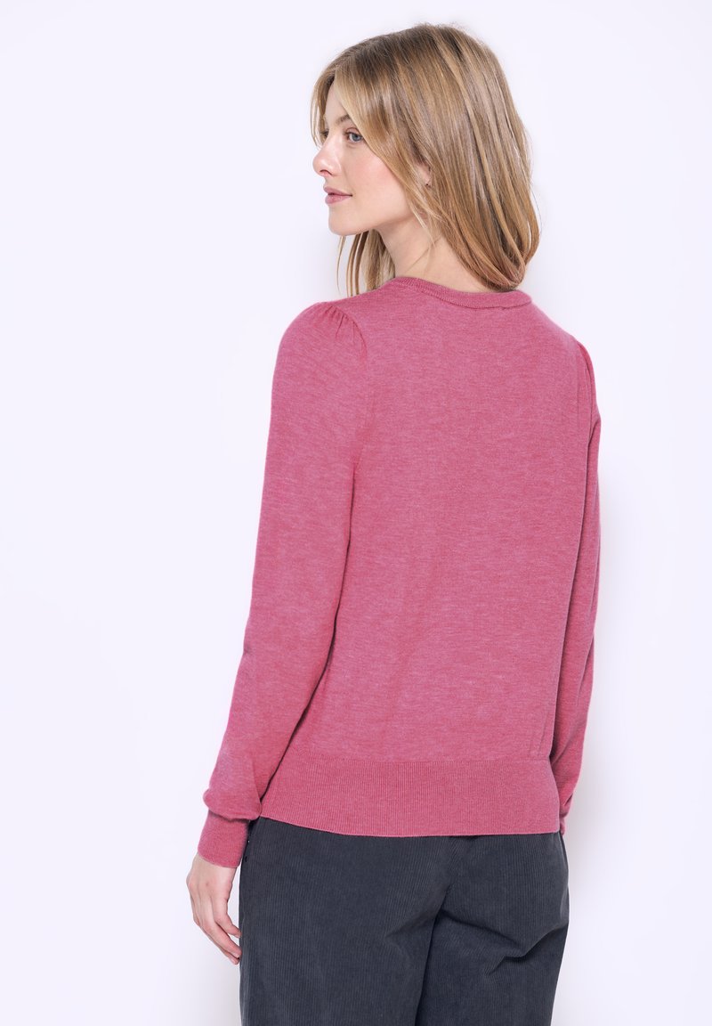 Street One Studio Pull à Fronces Femme - Sweat Col Rond Confortable Et Tendance