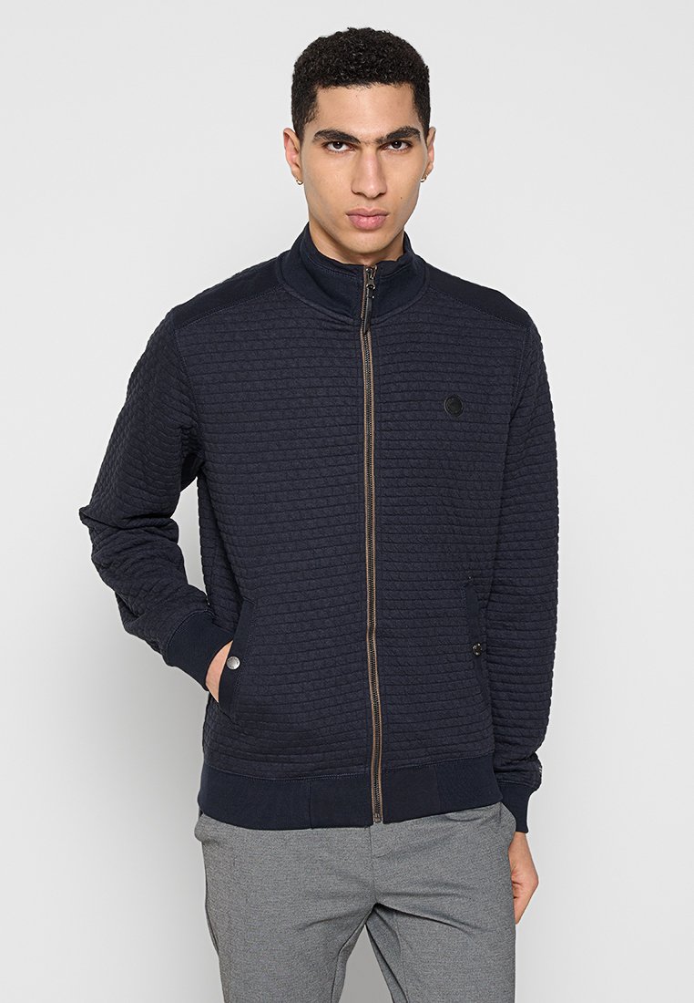 INDICODE JEANS Sweater met rits donkerblauw