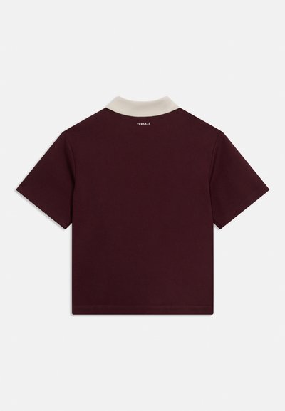 Versace PUNTO MILANO JACQUARD MILANO TECHNO ELOGO EMBROIDERY UNISEX - Πουκάμισο - bordeaux/azure blue