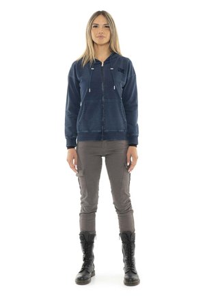 LEONE 1947, WOMAN HOODY FULL ZIP INDACO - Sweat zippé - indigo blue