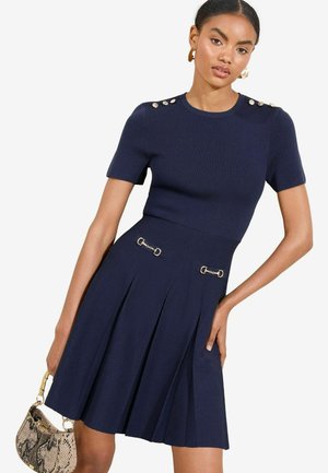 Lipsy REGULAR FIT -SKATER SNAFFLE - Jumper dress - navy