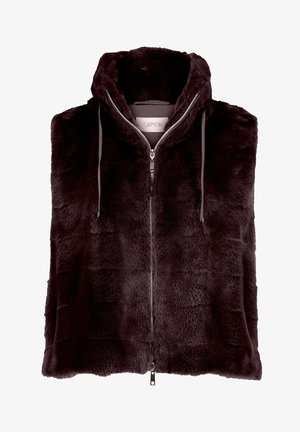 Cartoon, CARTOON MIT EINGRIFFTASCHEN FAKE FUR-WESTE - Veste sans manches - dunkelviolett