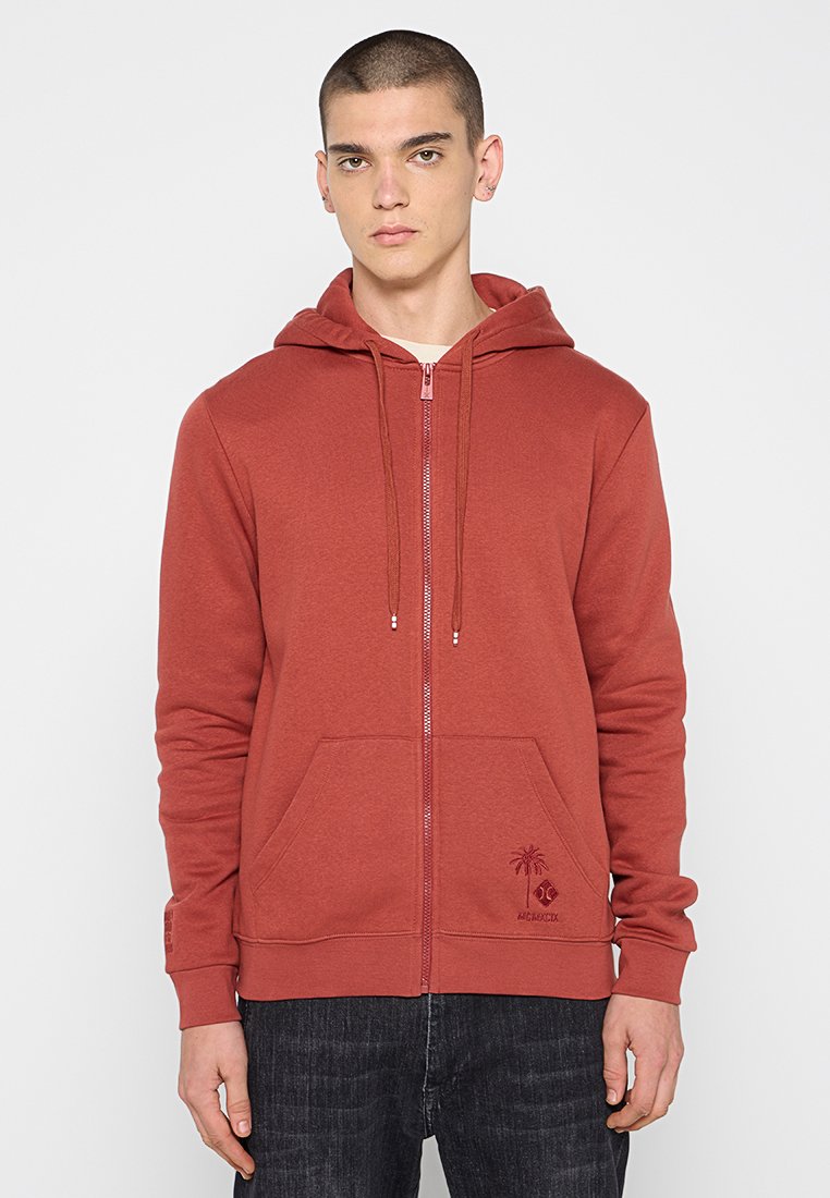 hurley Sweater met rits rood