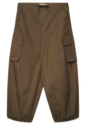 Terranova, PANTALONI CARGO BALLOON A TINTA UNITA - Pantaloni cargo - verde militare