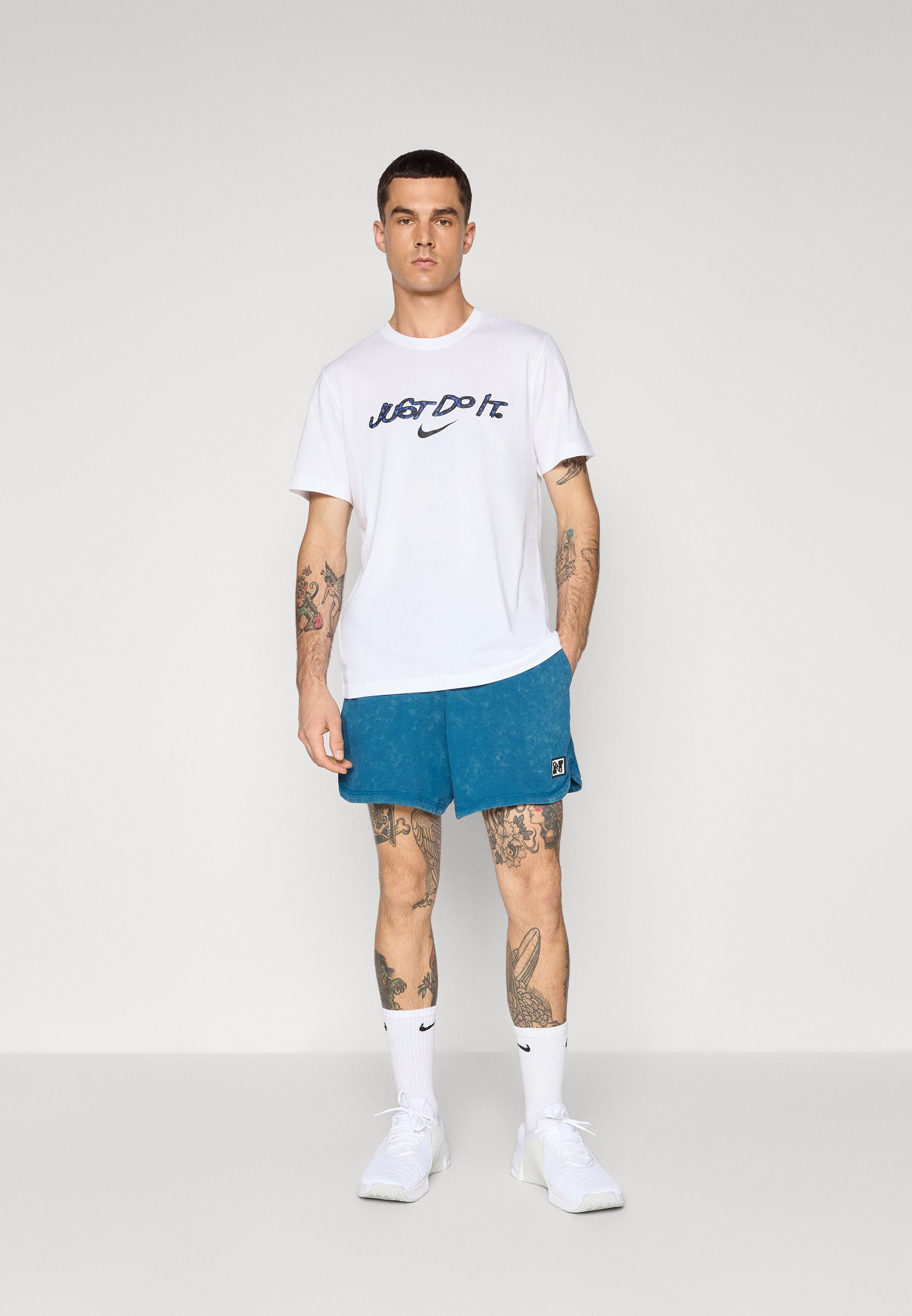 nike just do it washed shorts