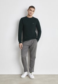 GANT C-NECK - Trui - tartan green