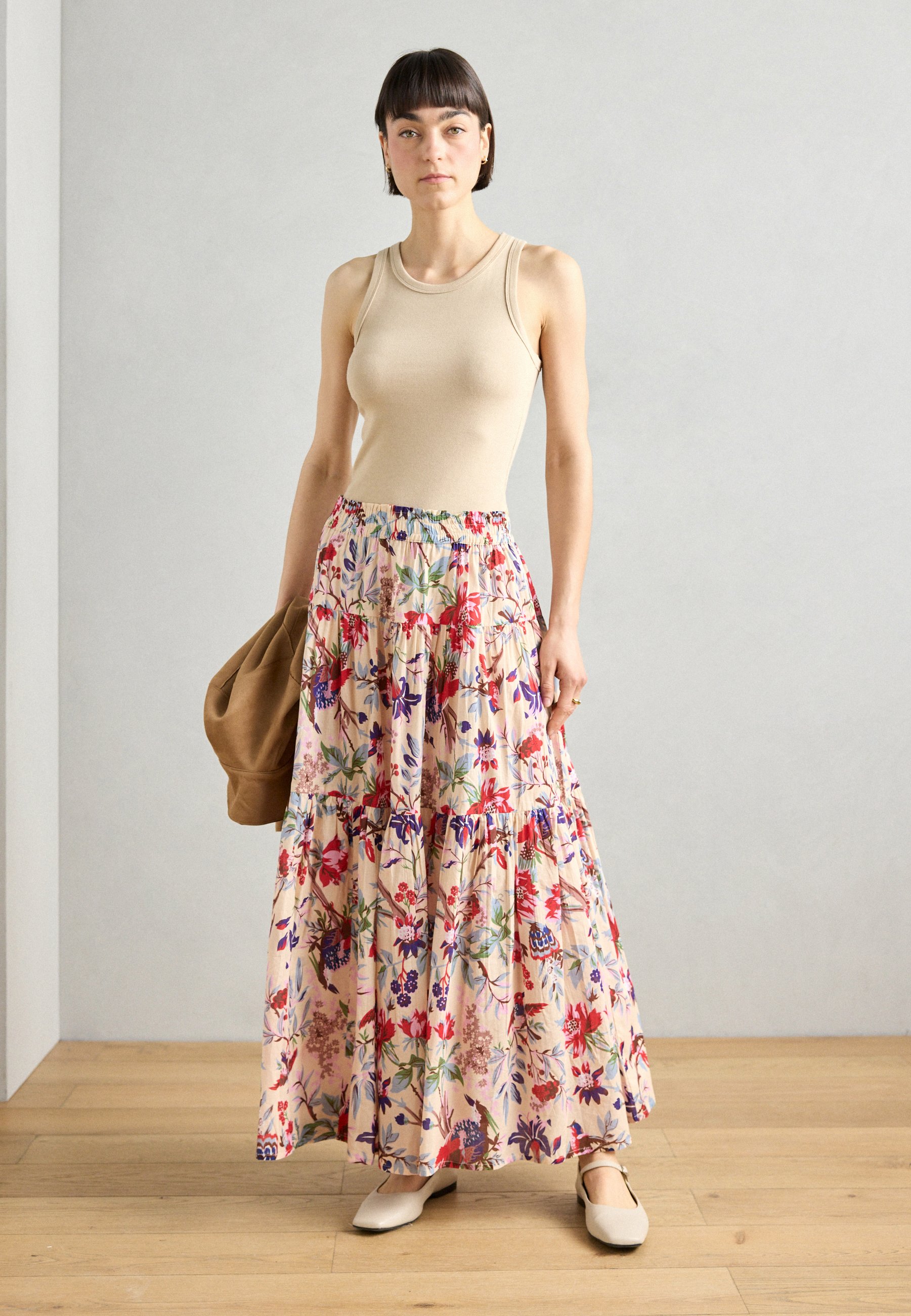 SKIRT - Maxi skirt - beige - Product Details