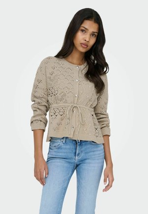 ONLY, CARDIGAN ONLSOLA CARDIGAN - Gilet - oxford tan