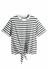 THE SET REGULAR FIT - 3 PACK  - T-shirts basic - black white black and white stripe