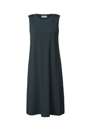 Street One, KNIELANGES KLEID MIT RUNDHALS UND KNOPFDETAIL - Vestido ligero - dark shadowed teal
