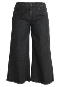LADIES CULOTTE - Flared-farkut - black washed