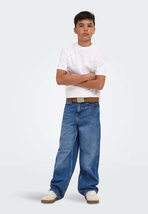 ONLY & SONS junior, OSJREMI WIDE DB 8782 AZG DNM NOOS - Jeans baggy - dark blue denim