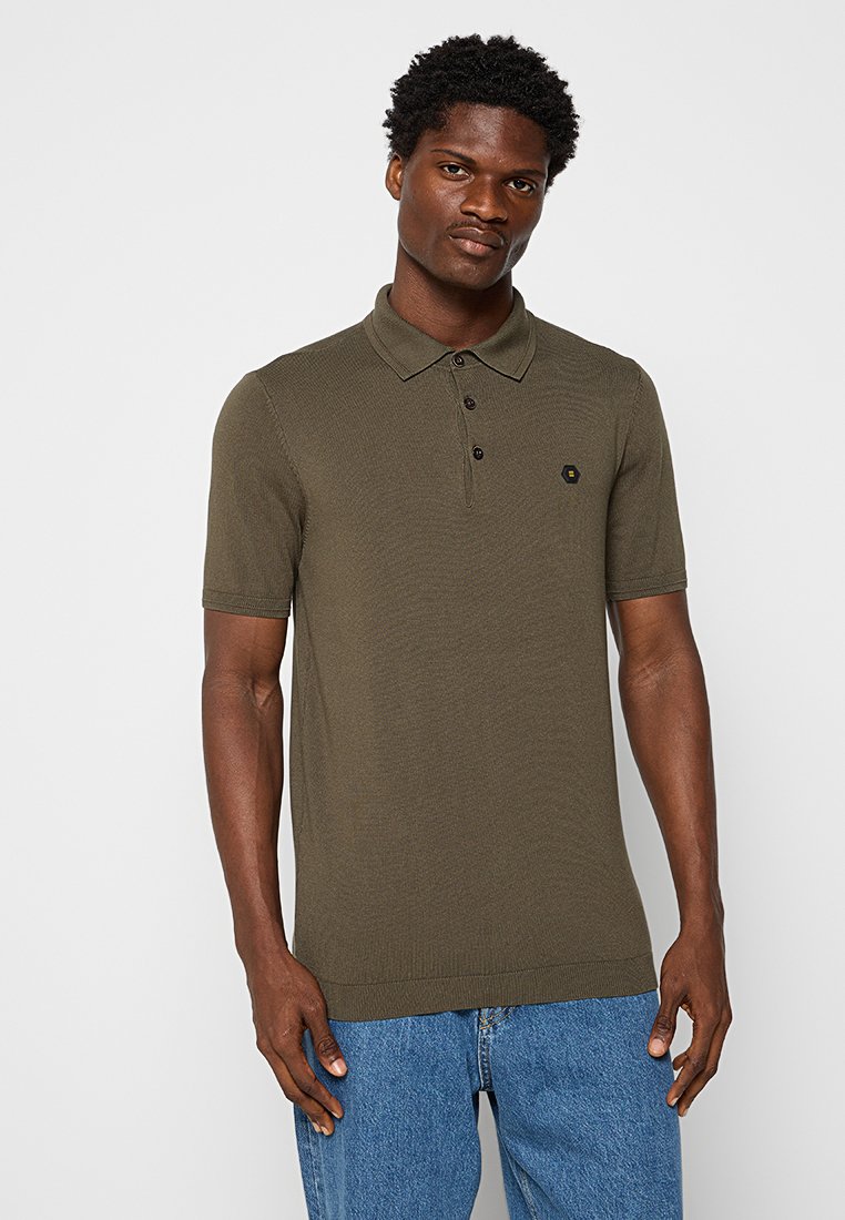 NO EXCESS Poloshirt kaki