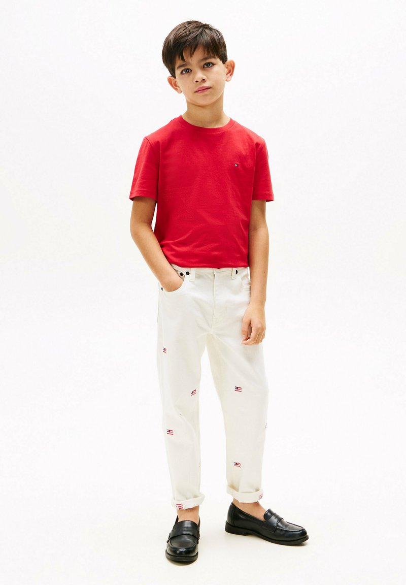 Tommy Hilfiger TEE 2 PACK UNISEX - T-shirt basic - desert sky primary red