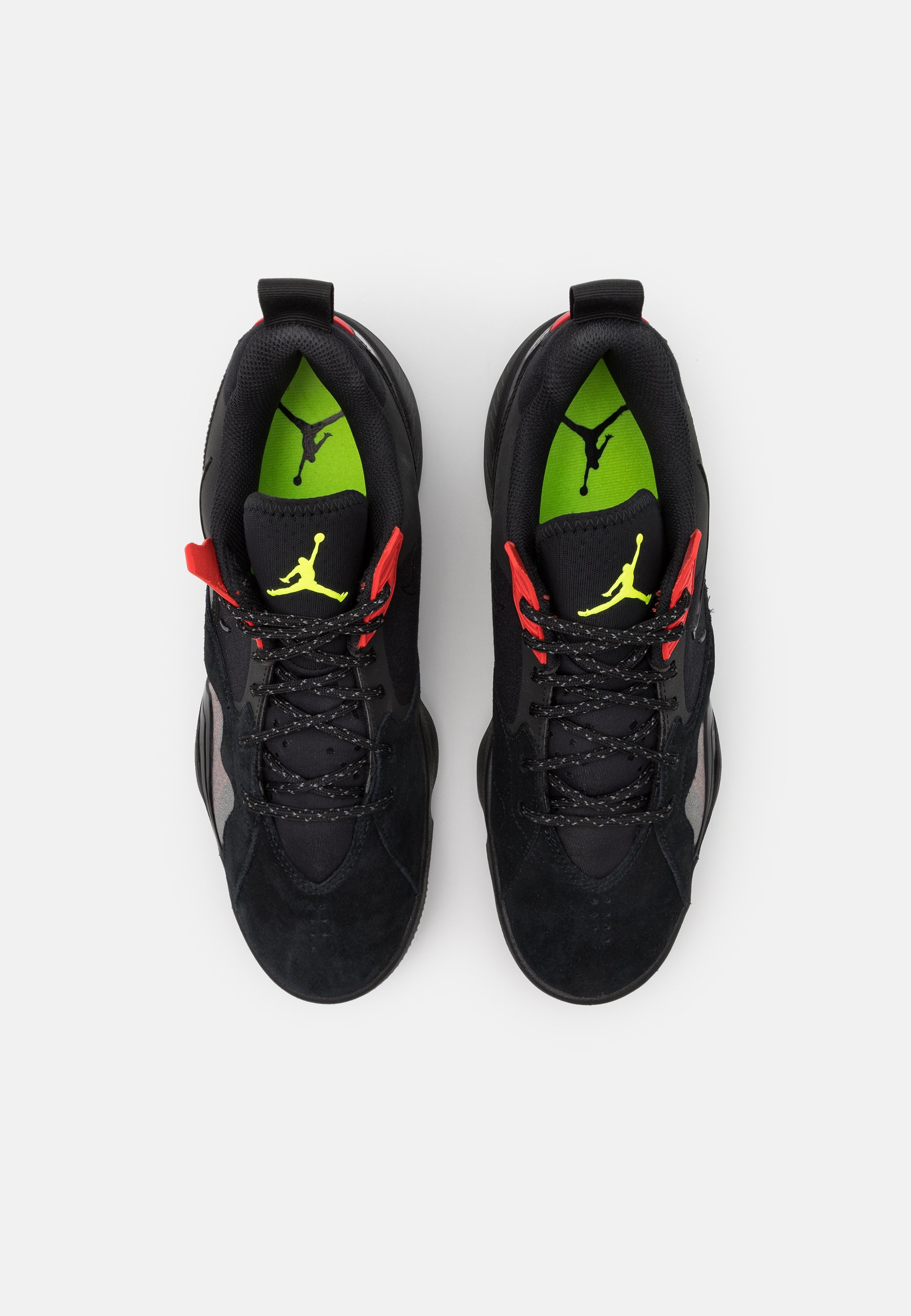 Jordan ZOOM '92 - Zapatillas altas - black/volt/chile red/smoke grey/negro  - Zalando.es