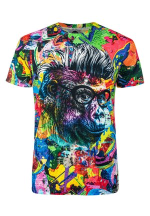 COLORFUL GORILLA - T-Shirt print - purple