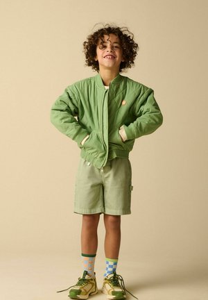 Sissy-Boy SISSY-BOY BOMBERJACKE MIT STICKEREI - DUNKELGRÜN - Blouson Bomber - dunkelgrün