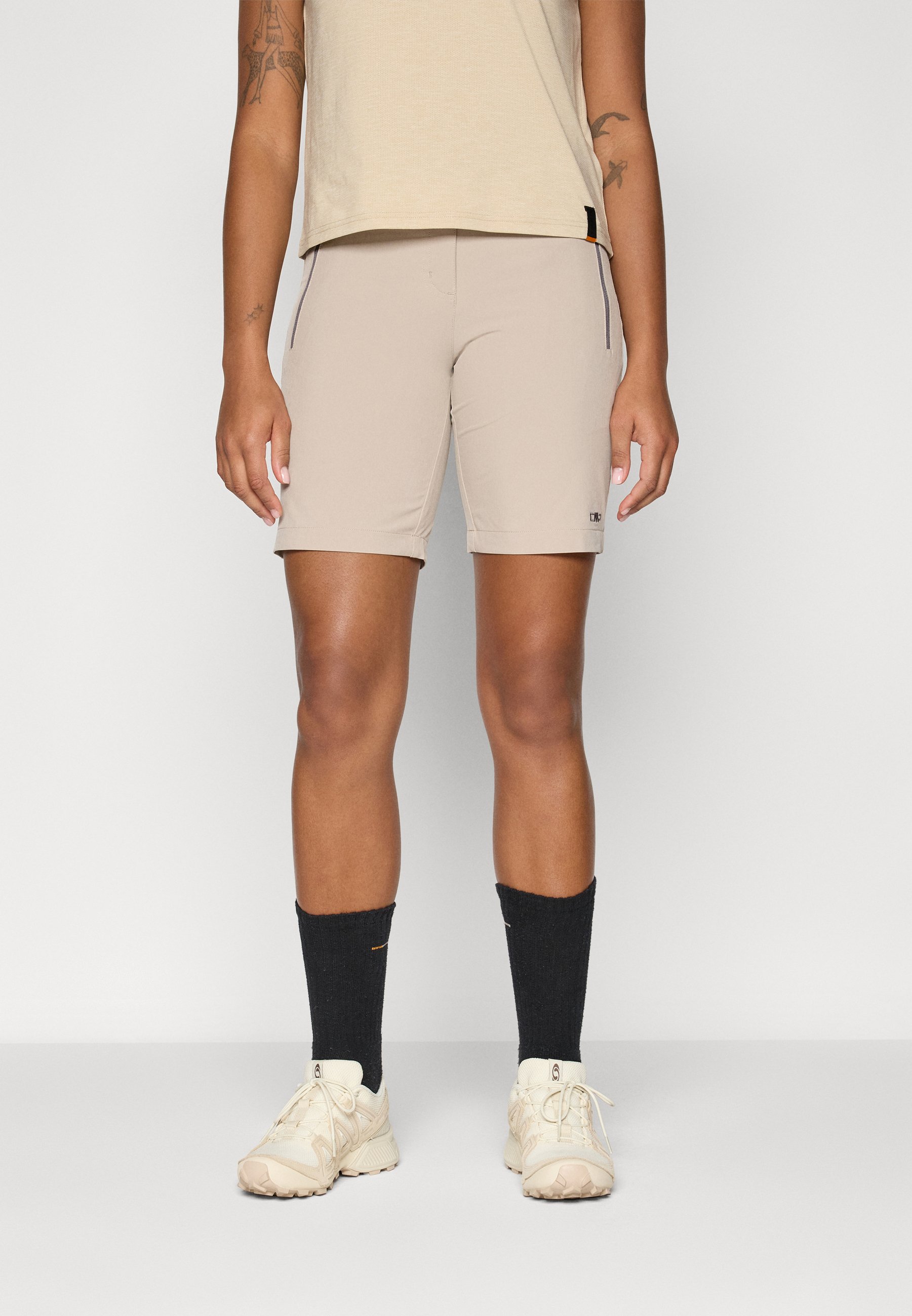 CMP Bermuda Donna Elasticizzati - Shorts Per Outdoor, Vita Elastica, Taschene, Multi-color - Foto 5