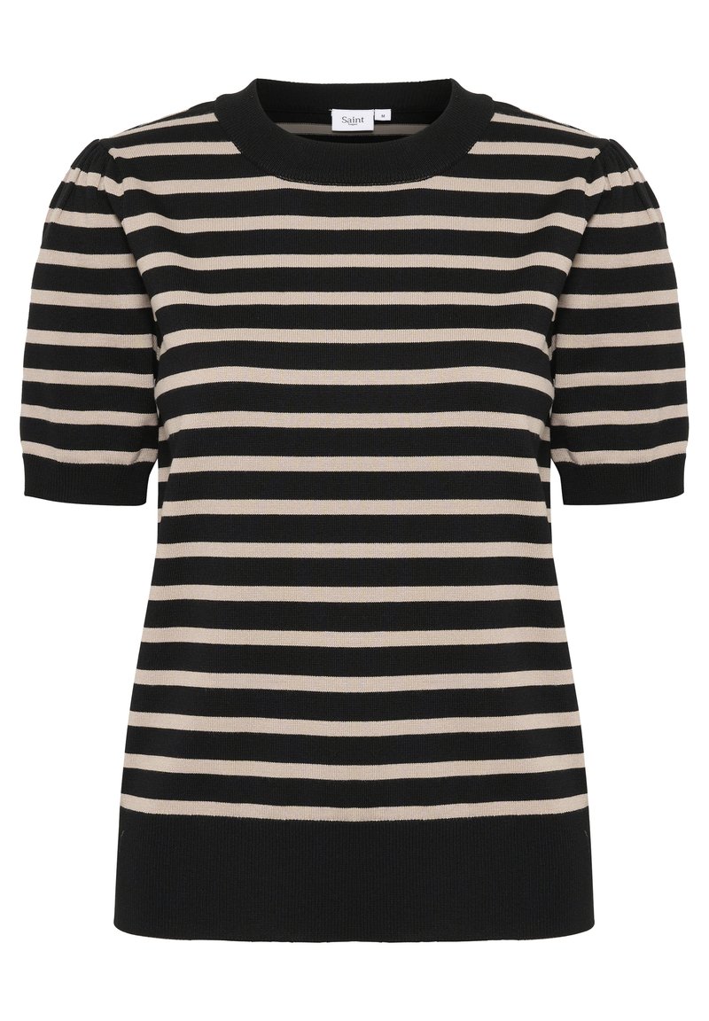 Saint Tropez T-shirt print zwart Saint Tropez T-shirt print zwart