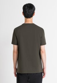Antony Morato REGULAR FIT FLOCK PRINT - Majica kratkih rukava s printom - dark army