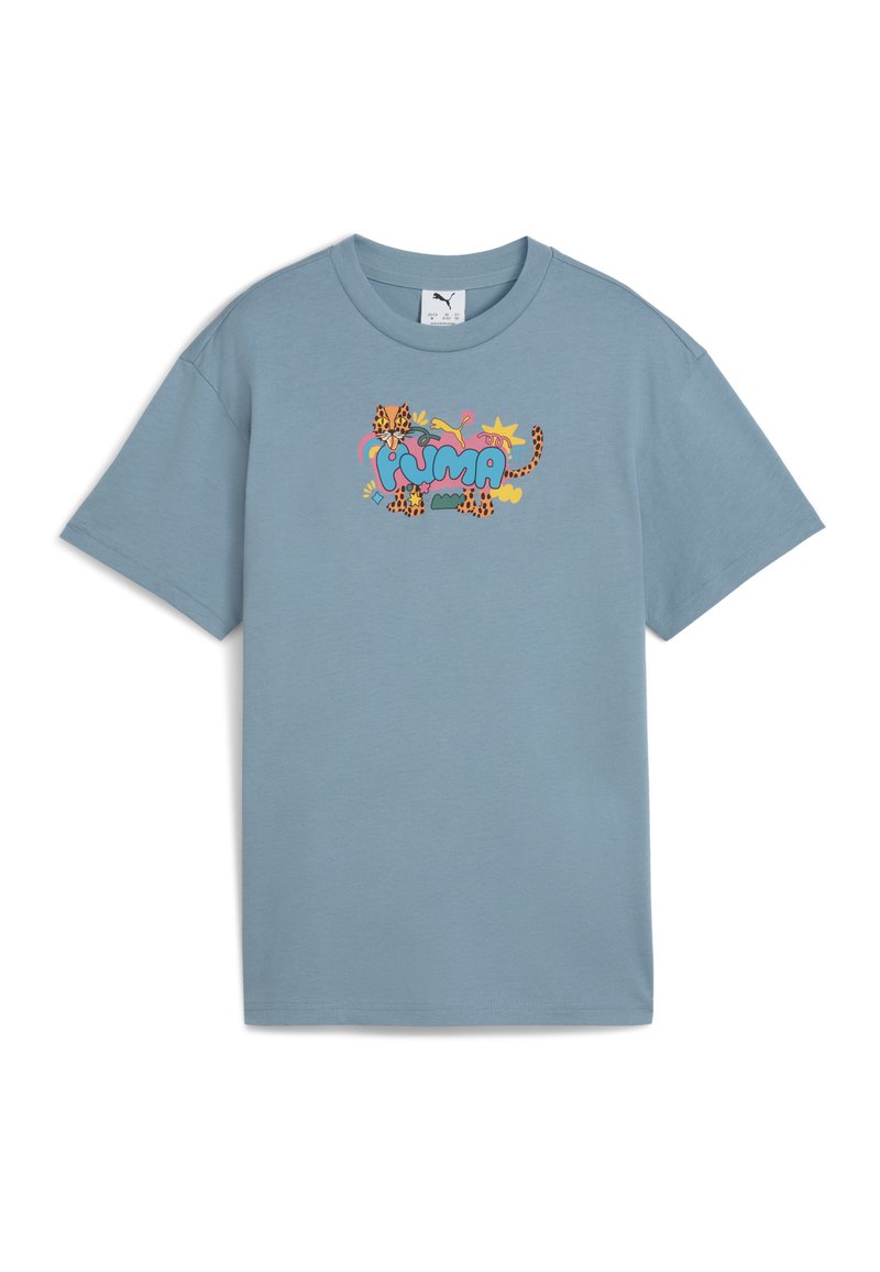 Puma T-shirt print blauw