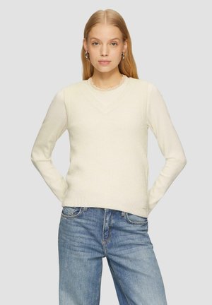 PULLOVER - Strickpullover - beige