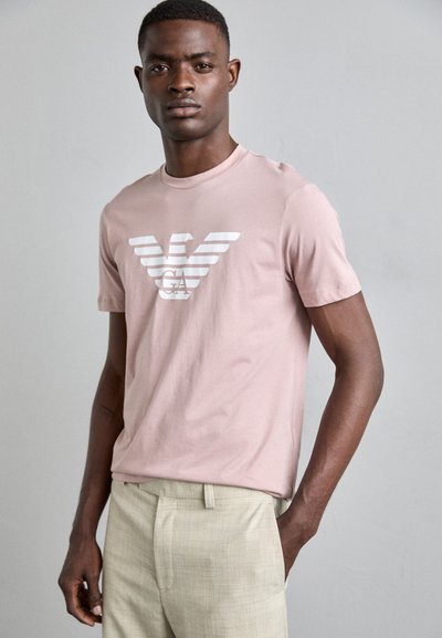 Emporio Armani Marškinėliai su spaudiniu - fawn