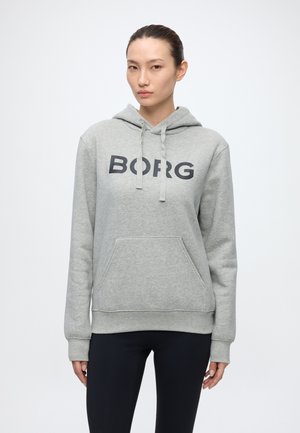 Björn Borg, ESSENTIAL 3 HOODIE - Суитшърт с качулка - light grey melange