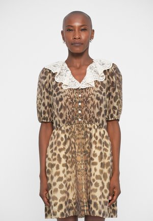 CLAUDE PRINT COLLARED DRESS - Nappali ruha - cream