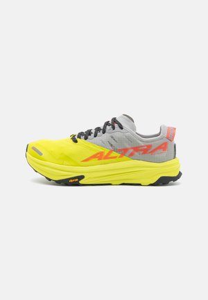 Altra MONT BLANC CARBON - Trail running shoes - gray/lime