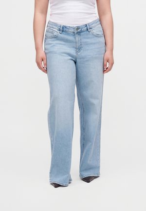 Vero Moda Curve, VMCSANDIE - Široké nohavice - light blue denim