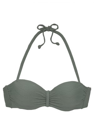 BANDEAU - Bikini augšdaļa - oliv