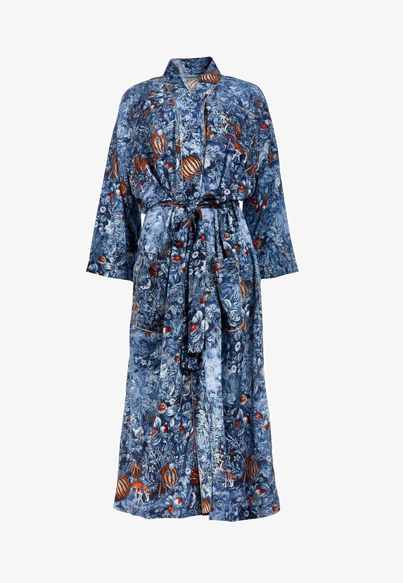 FABLE ENGLAND NOCTURNAL GARDEN KIMONO - Dressing gown - blue