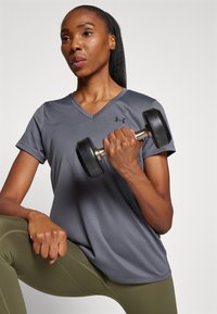 Under Armour SOLID - Sportfelső - castlerock/black