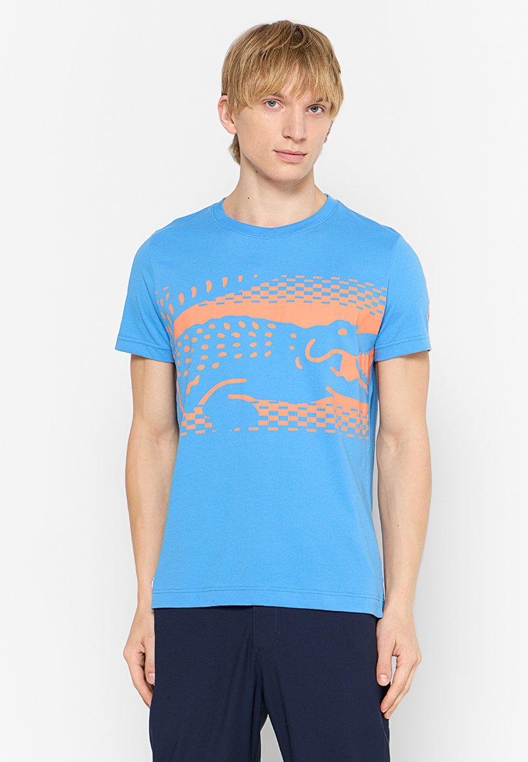 Lacoste Sport T-shirt print lichtblauw