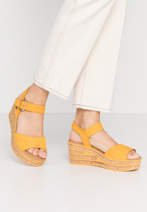 Plateausandalette - yellow
