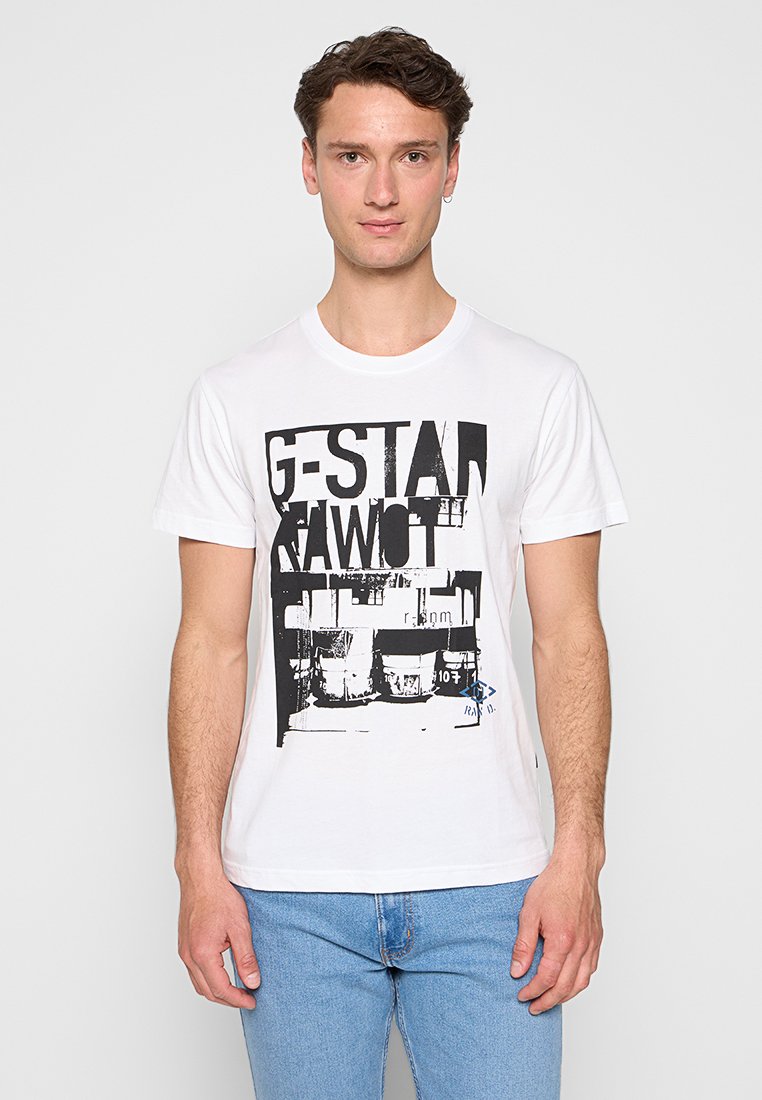 G-Star T-shirt print wit G-Star T-shirt print wit