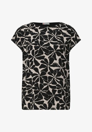 Street One, MAT-MIX SHIRT - T-shirt con stampa - black