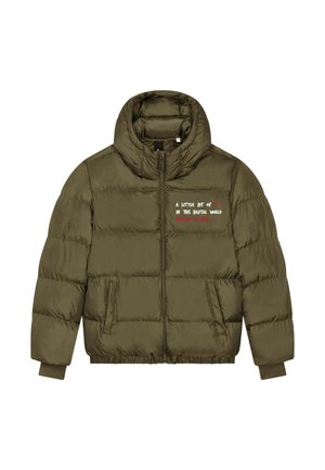 BRUTAL EMBROIDERY UNISEX PUFFER  - Winterjacke - khaki